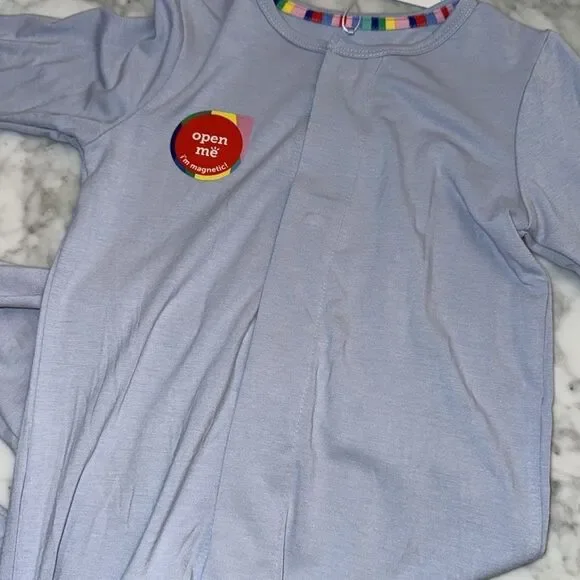 NWT Magnetic Me Modal Right Fit Light Blue Footie - Picture 2 of 6